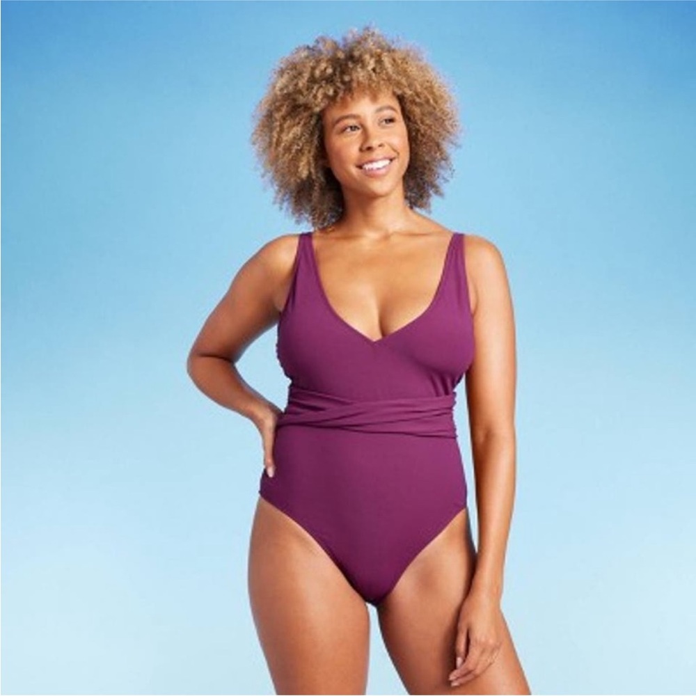 Shade & Shore One Piece Bathing Suit Medium NWT